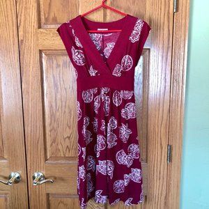XXI Red Floral Fit Flare Dress S – 3 for $25!